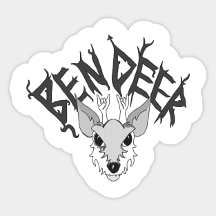 Ben Deer, minor god of metal Sticker